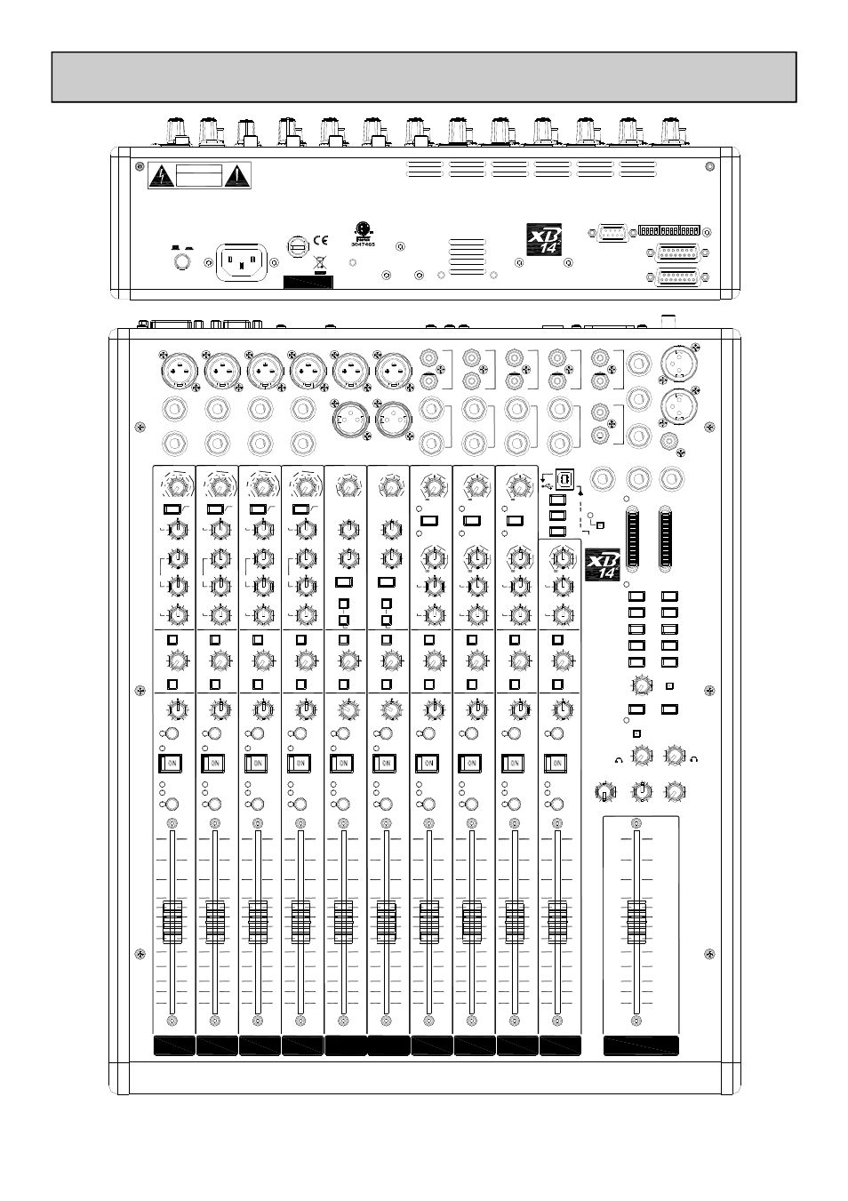 Allen&heath, Panel drawings, Al le n h ea th | Allen & heath 8 xb-14 mk2 user guide | Allen&Heath XB-14-2 User Manual | Page 7 / 37