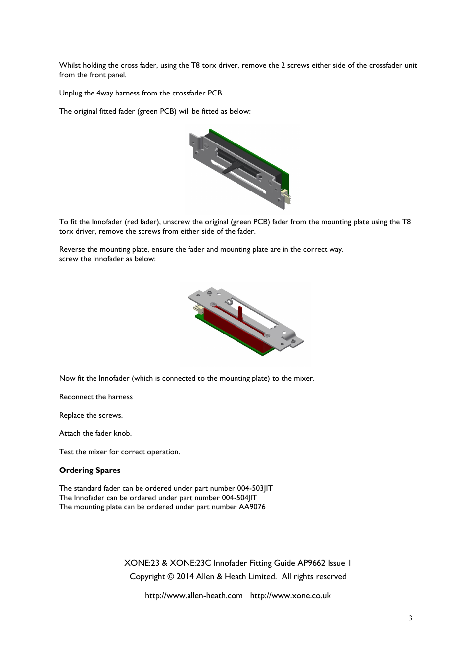 Allen&Heath Xone InnoFader User Manual | Page 3 / 3