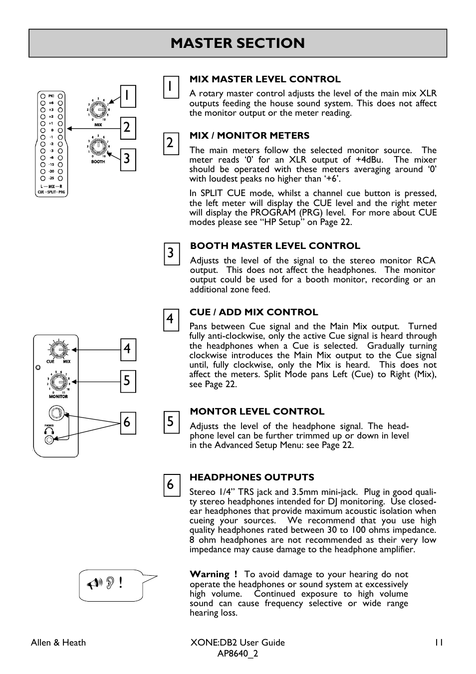 Allen&Heath XONE DB2 User Manual | Page 11 / 41