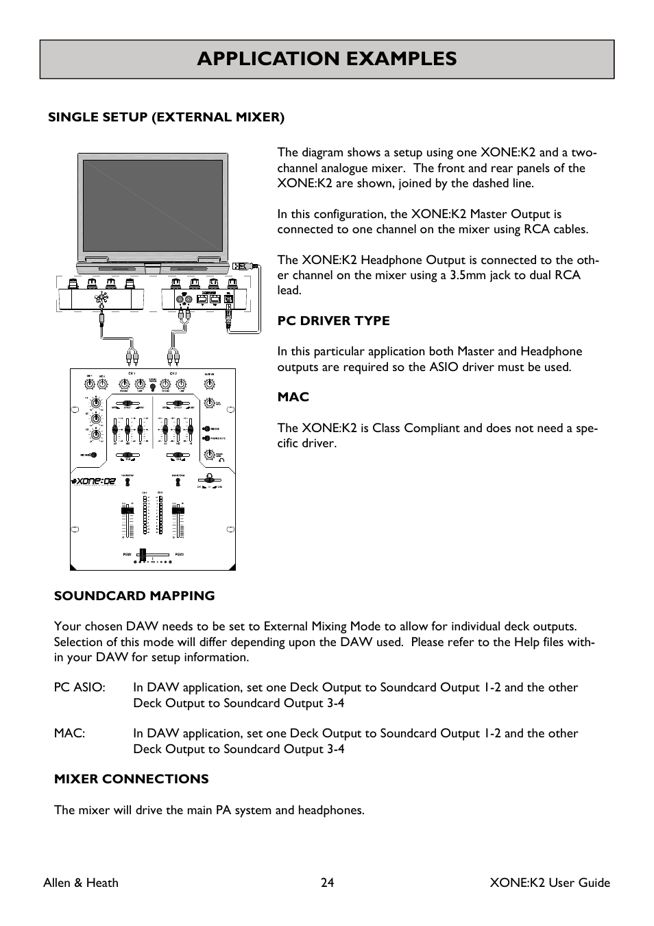 Application examples | Allen&Heath XONE K2 User Manual | Page 24 / 30