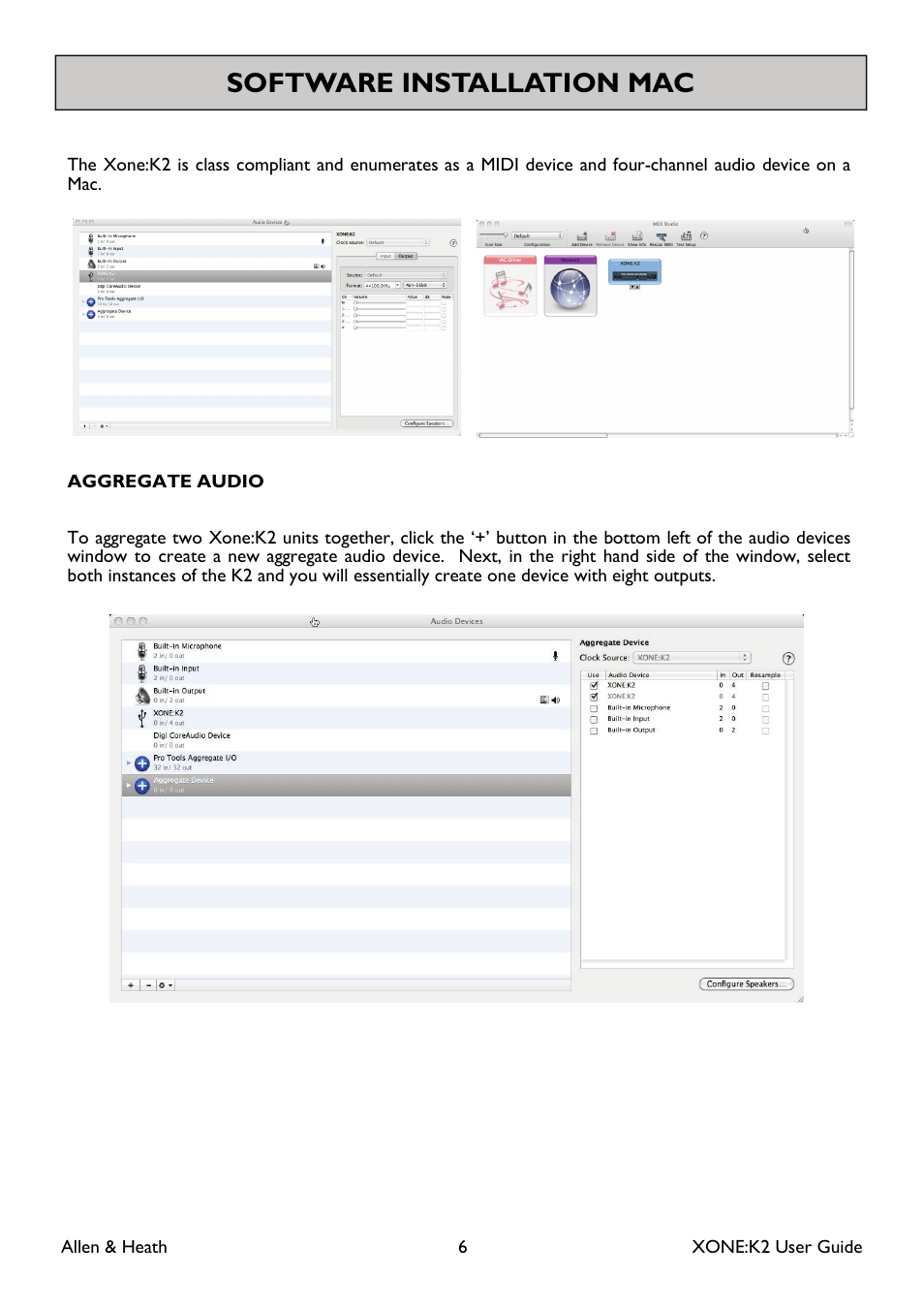 Software installation mac | Allen&Heath XONE K2 User Manual | Page 6 / 30