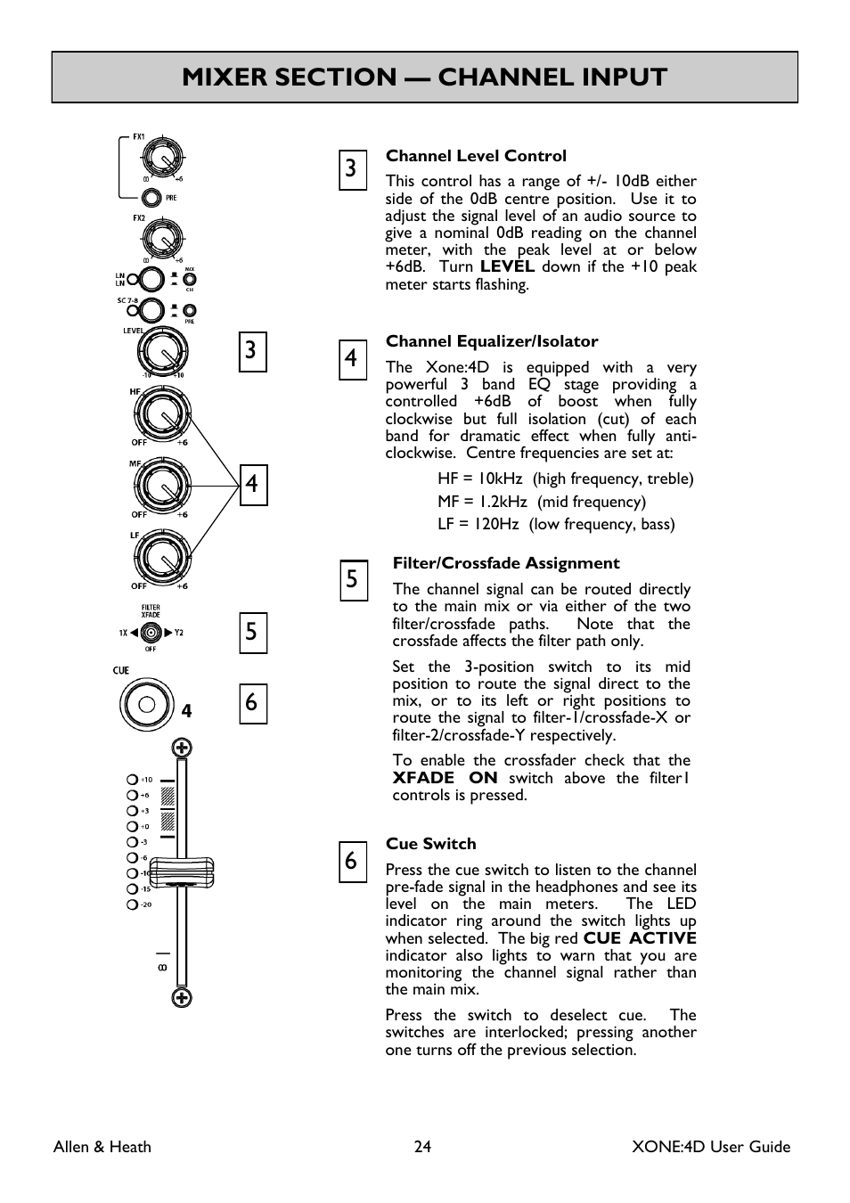 Allen&Heath XONE 4D User Manual | Page 24 / 48