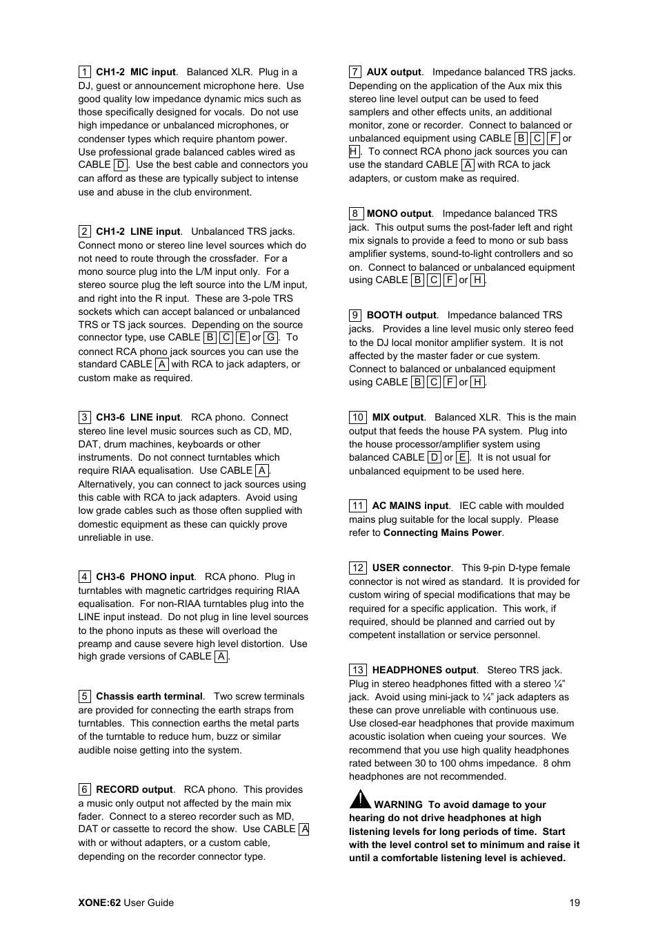 Allen&Heath XONE 62 User Manual | Page 19 / 32