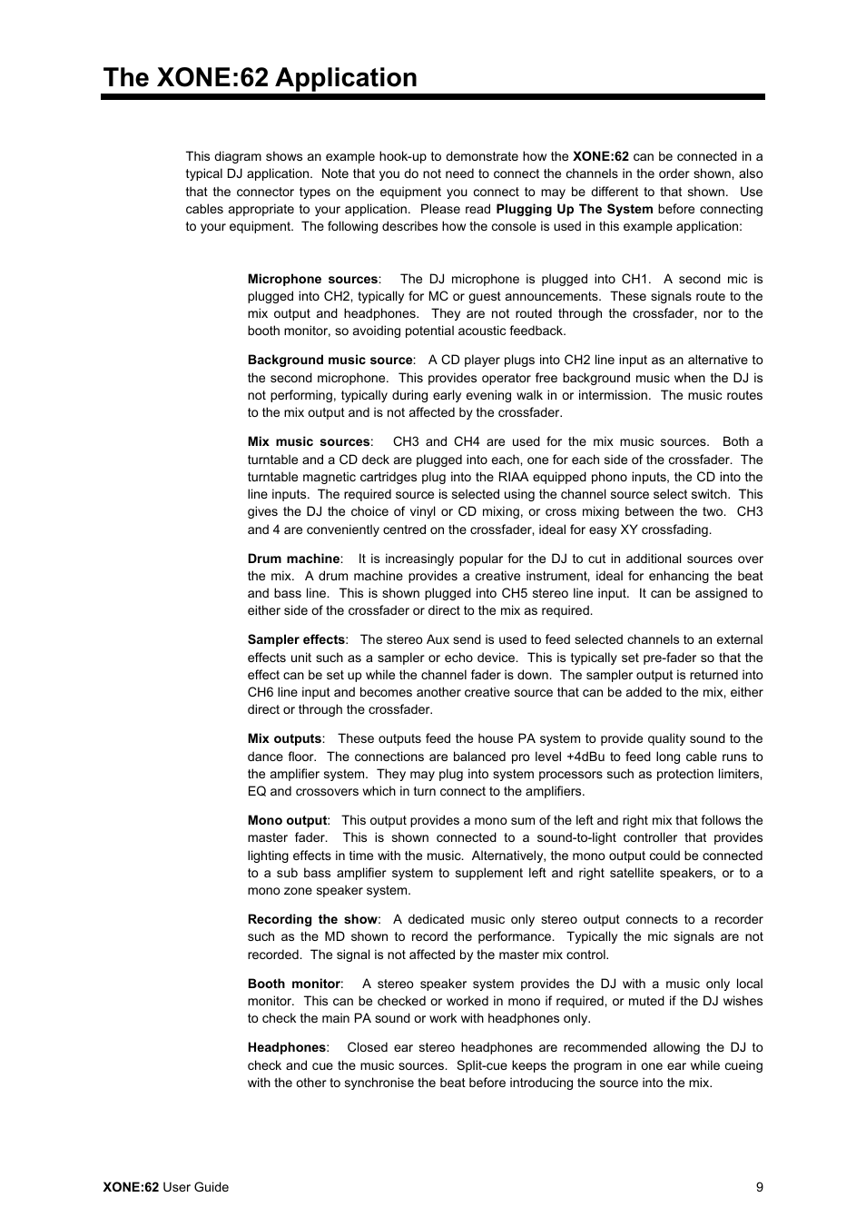 The xone:62 application | Allen&Heath XONE 62 User Manual | Page 9 / 32