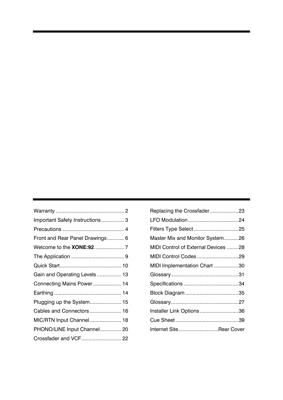 Allen&Heath XONE 92 User Manual | Page 5 / 40