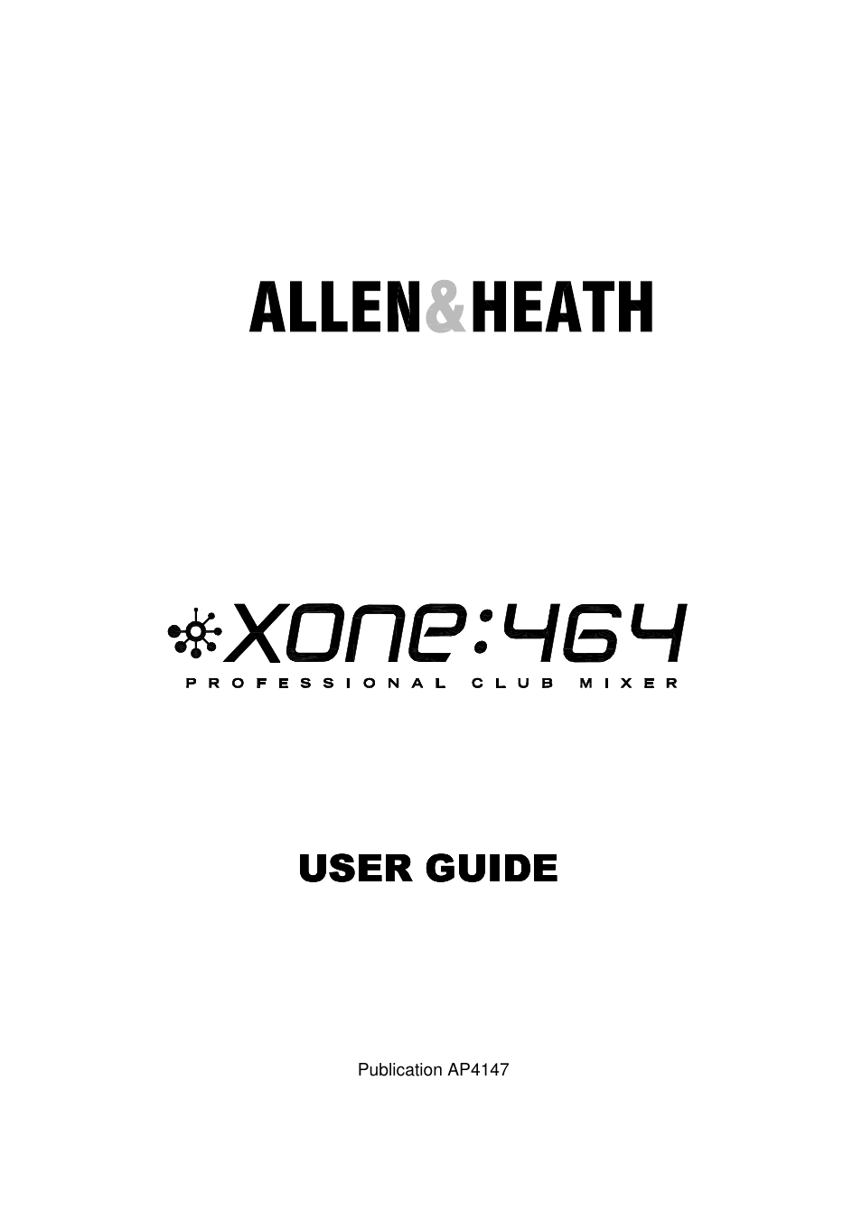 Allen&Heath XONE 464 User Manual | 37 pages