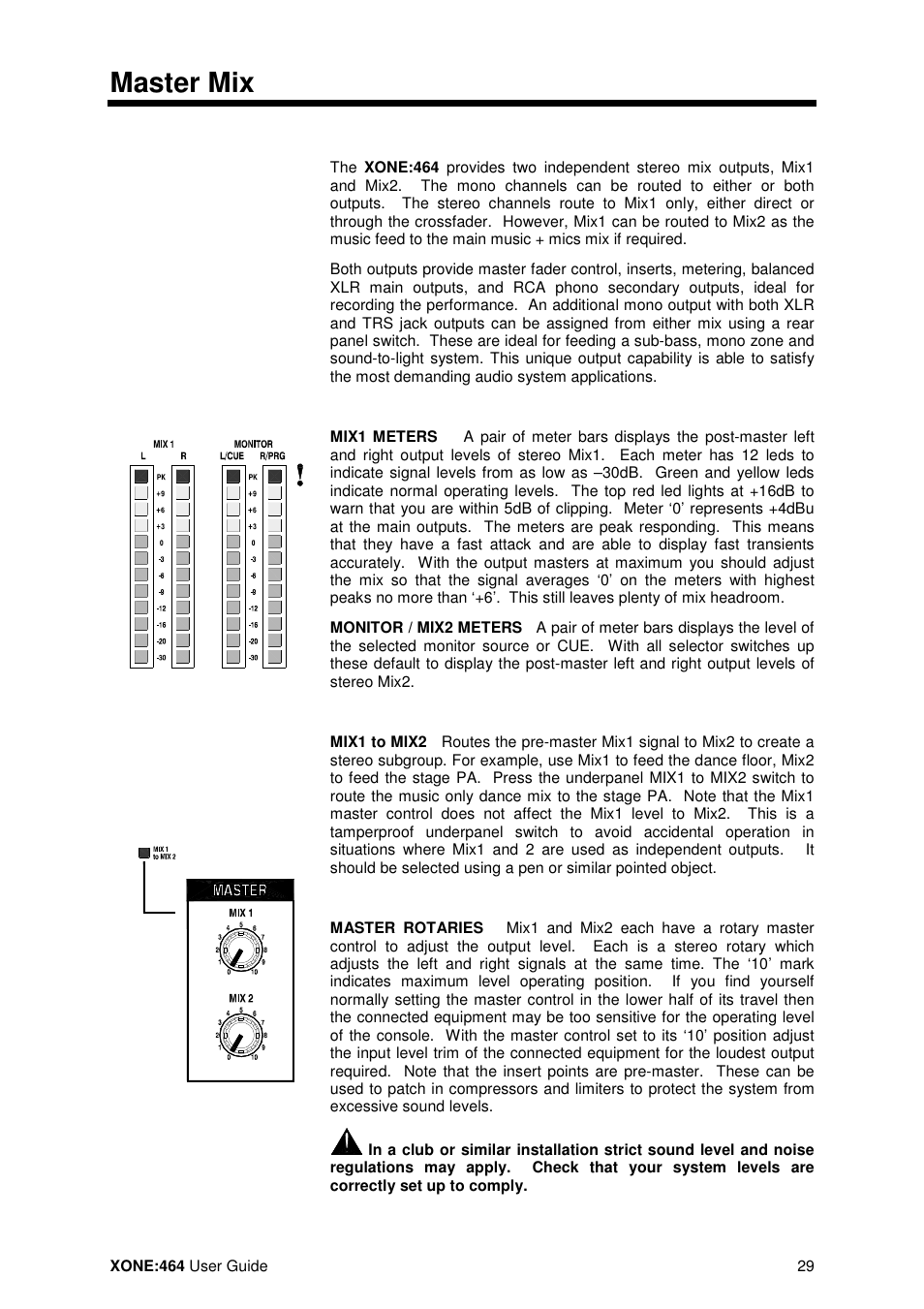 Master mix | Allen&Heath XONE 464 User Manual | Page 29 / 37