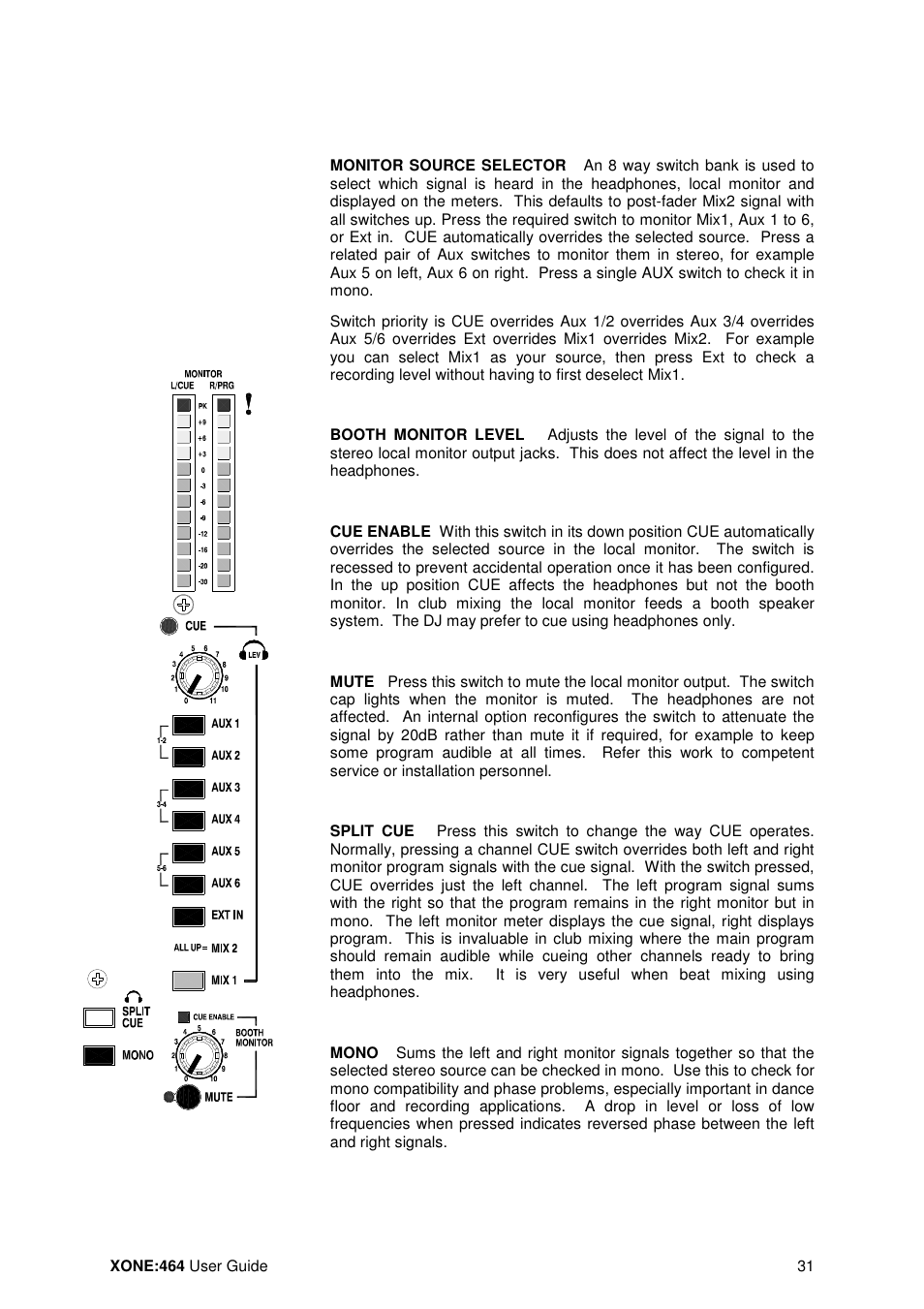 Allen&Heath XONE 464 User Manual | Page 31 / 37