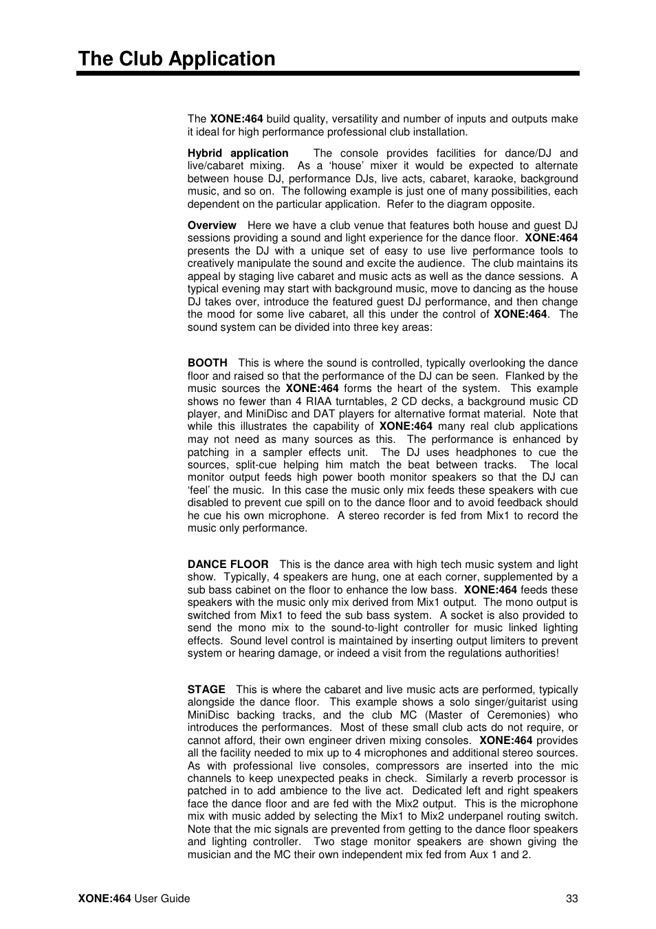 The club application | Allen&Heath XONE 464 User Manual | Page 33 / 37