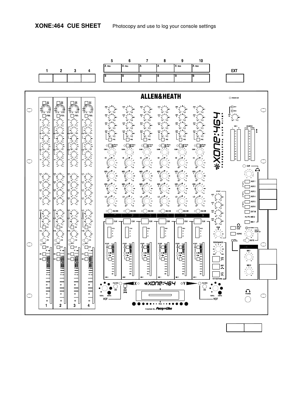 Allen&Heath XONE 464 User Manual | Page 37 / 37