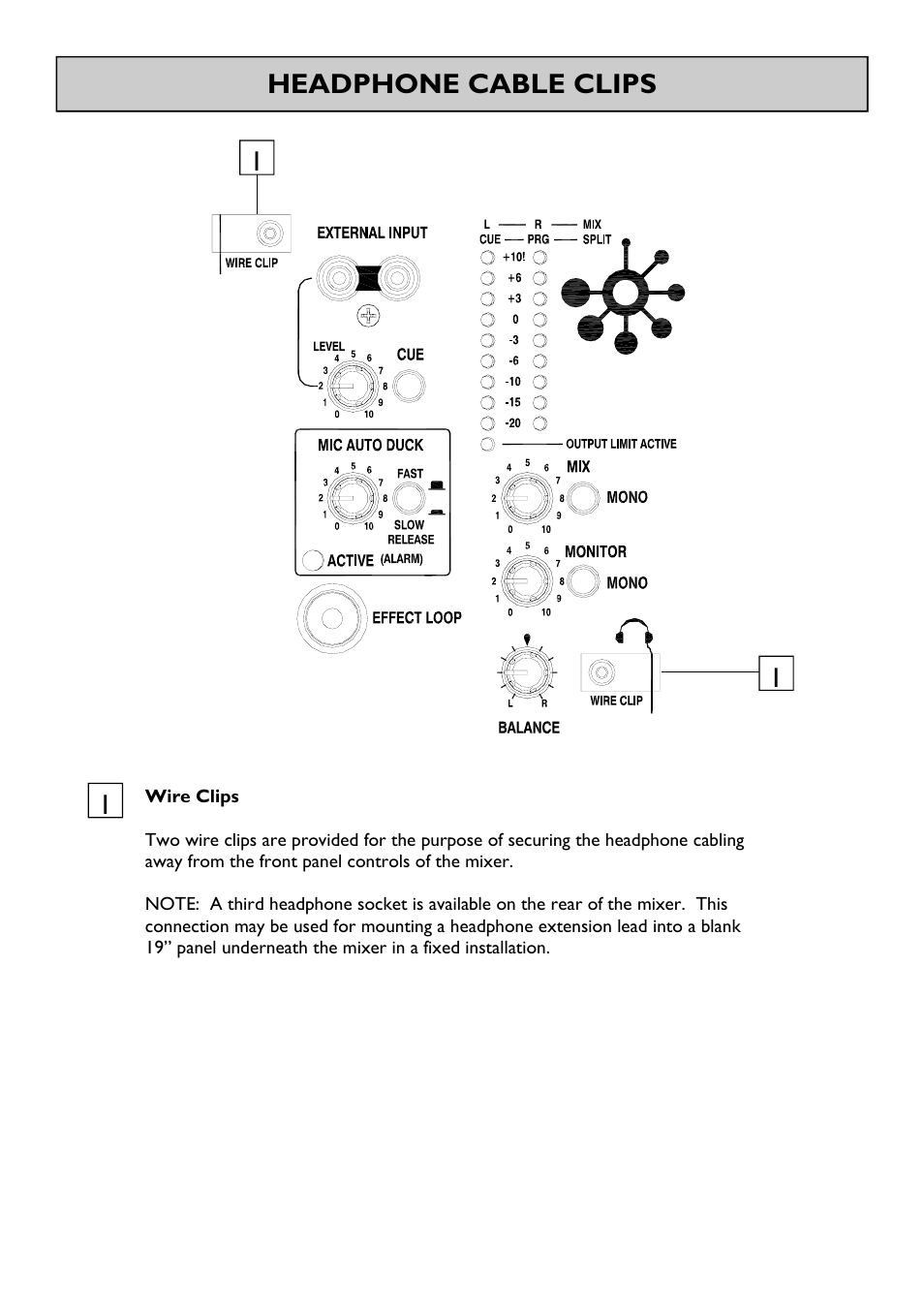 Headphone cable clips 1 1 1 | Allen&Heath XONE S2 User Manual | Page 17 / 32