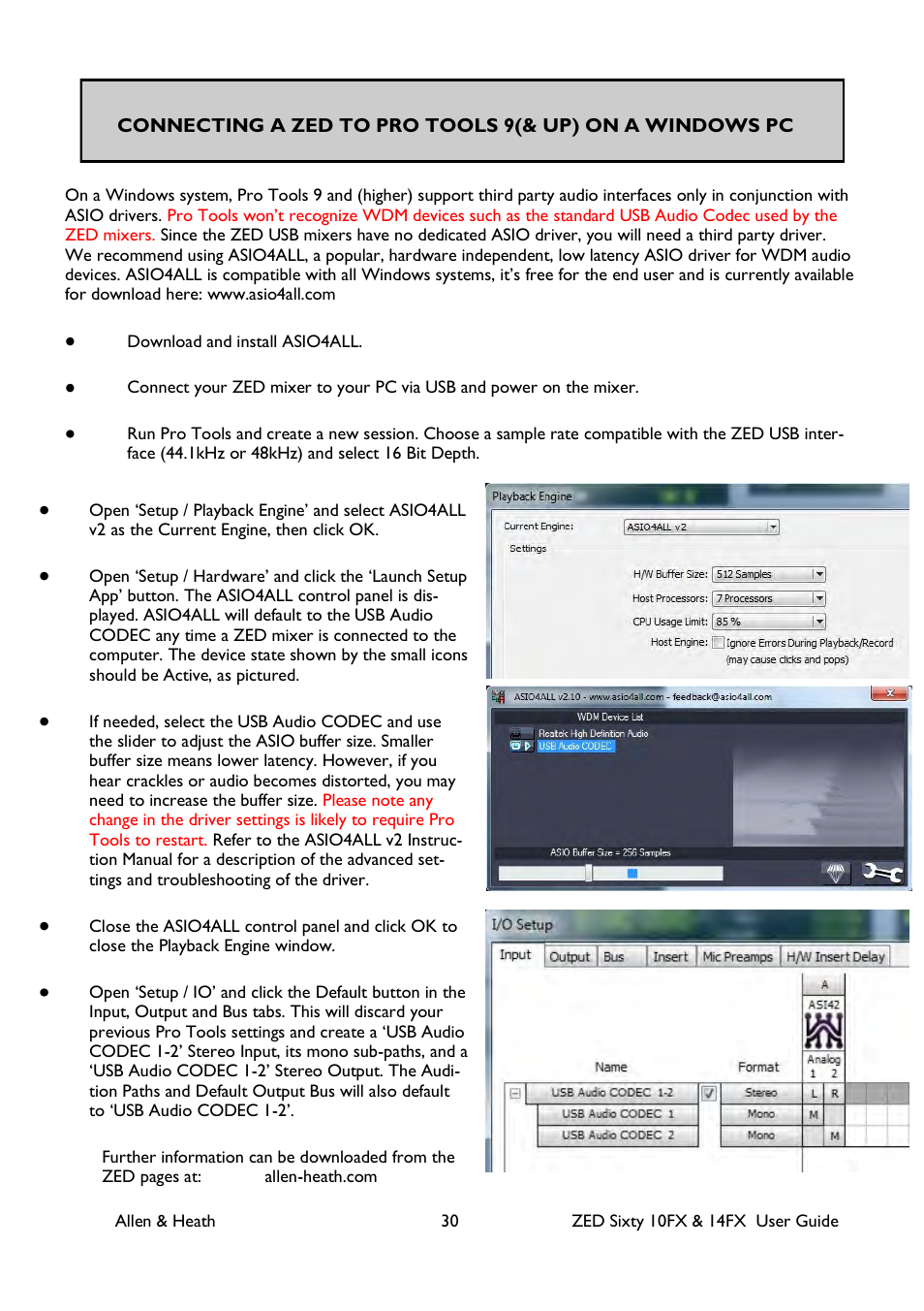 Allen&Heath ZED60-14FX User Manual | Page 30 / 36