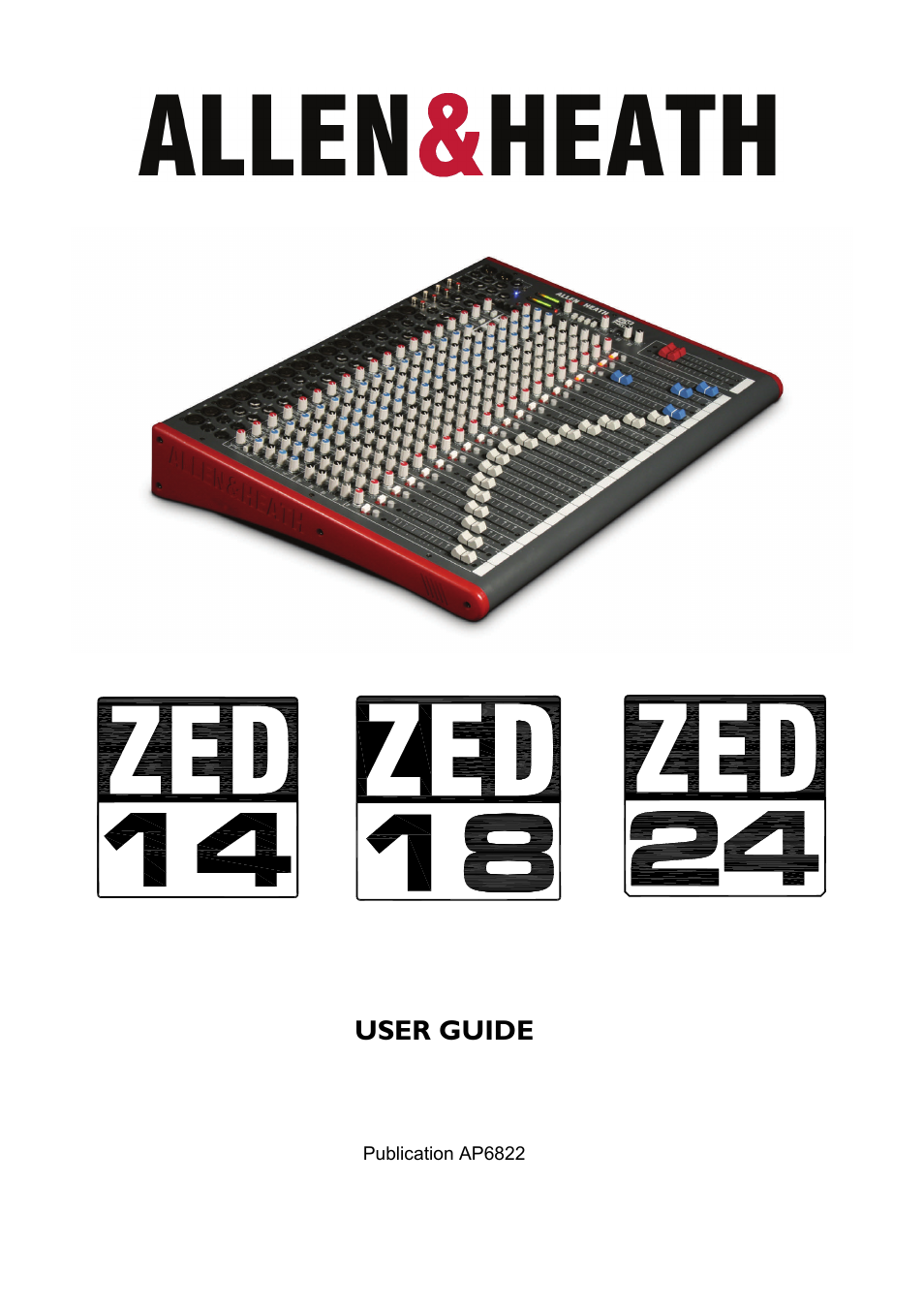 Allen&Heath ZED-18 User Manual | 32 pages