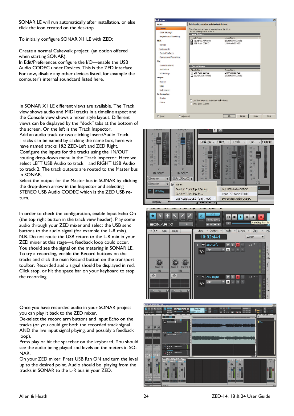 Allen&Heath ZED-18 User Manual | Page 24 / 32