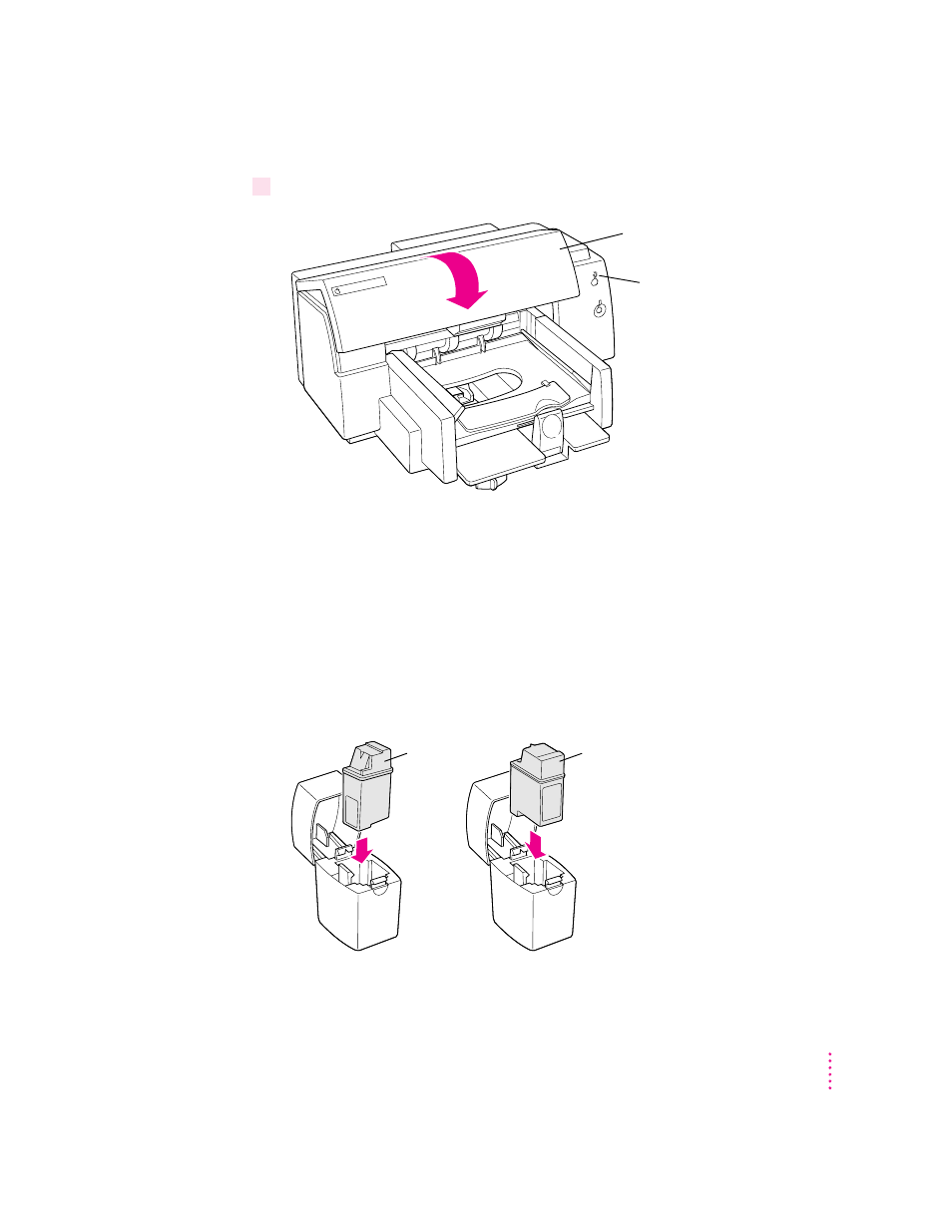 Storing the ink cartridge you aren’t using | Apple Color StyleWriter 4500 User Manual | Page 11 / 137