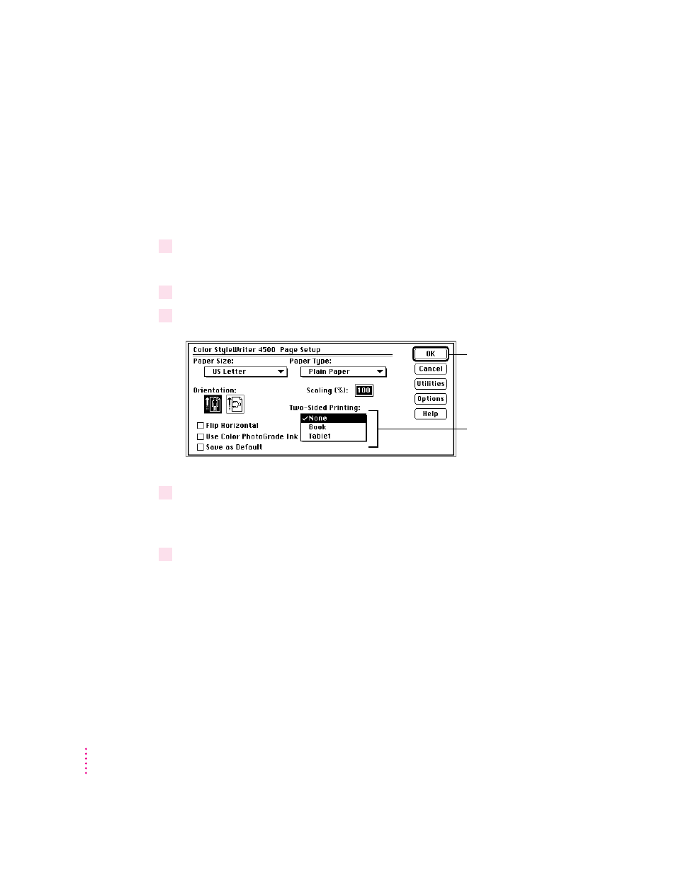 Manual duplex printing (two-sided) | Apple Color StyleWriter 4500 User Manual | Page 54 / 137