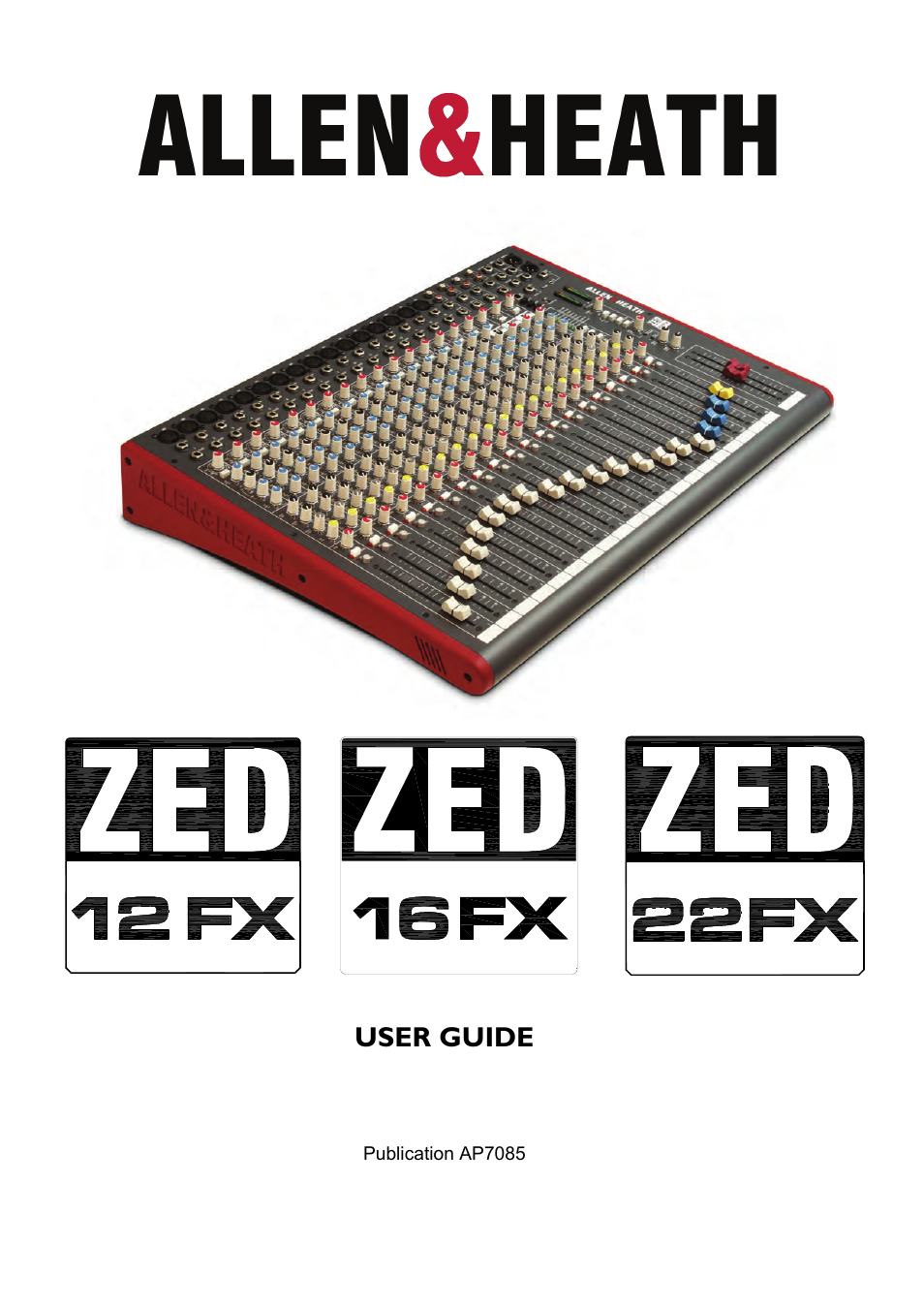 Allen&Heath ZED-16FX User Manual | 36 pages