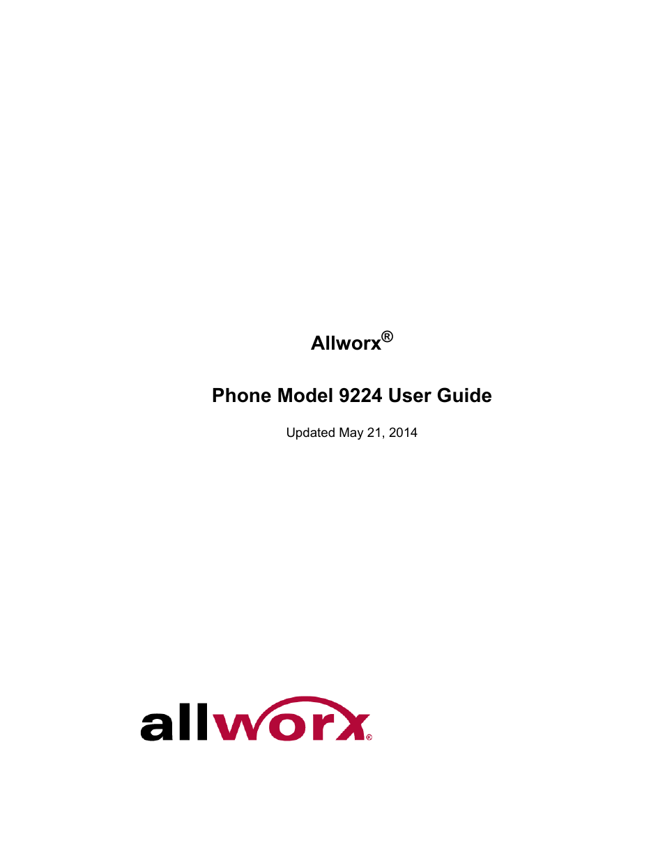 Allworx 9224 Phones User Manual | 52 pages