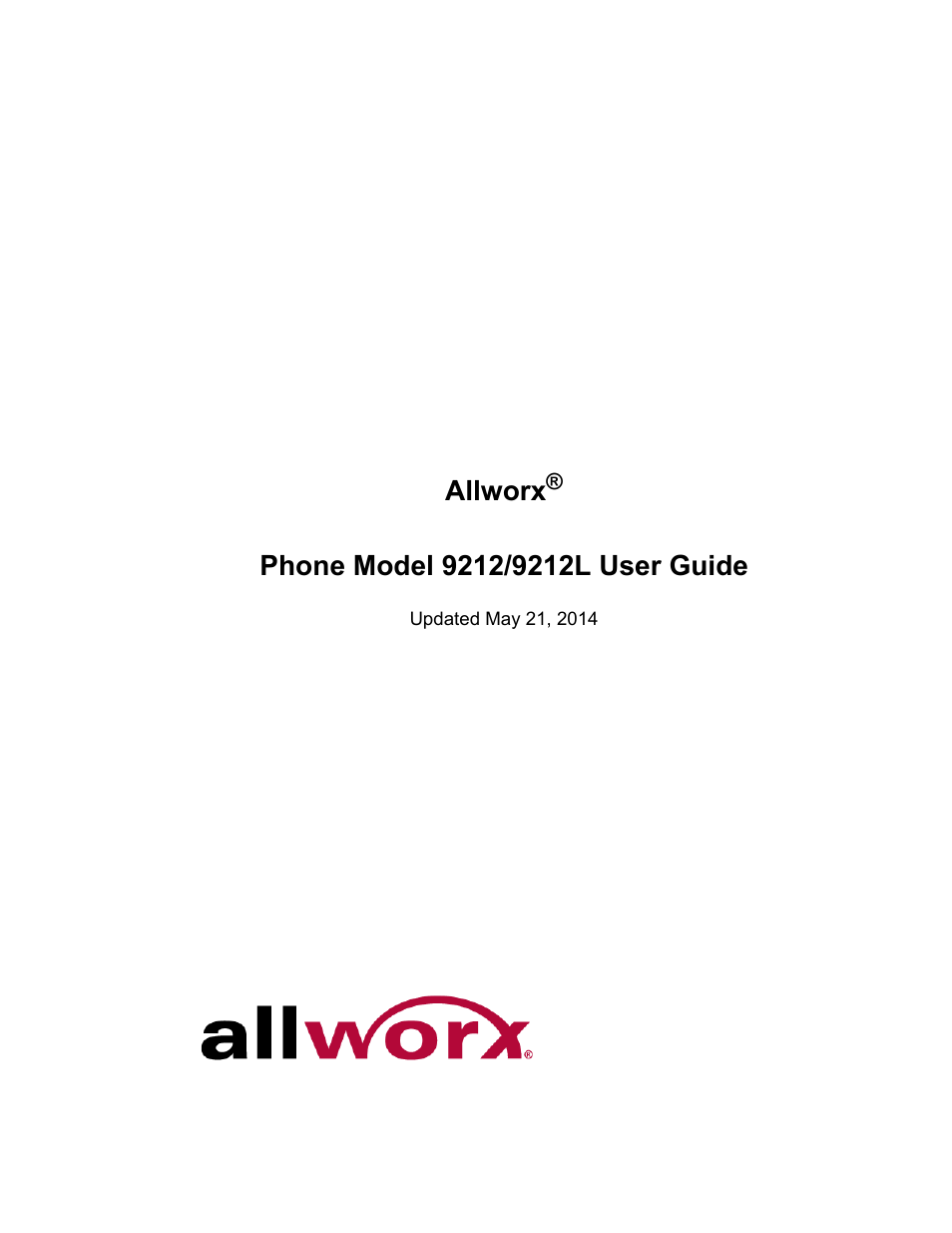 Allworx 9212 Phones User Manual | 50 pages