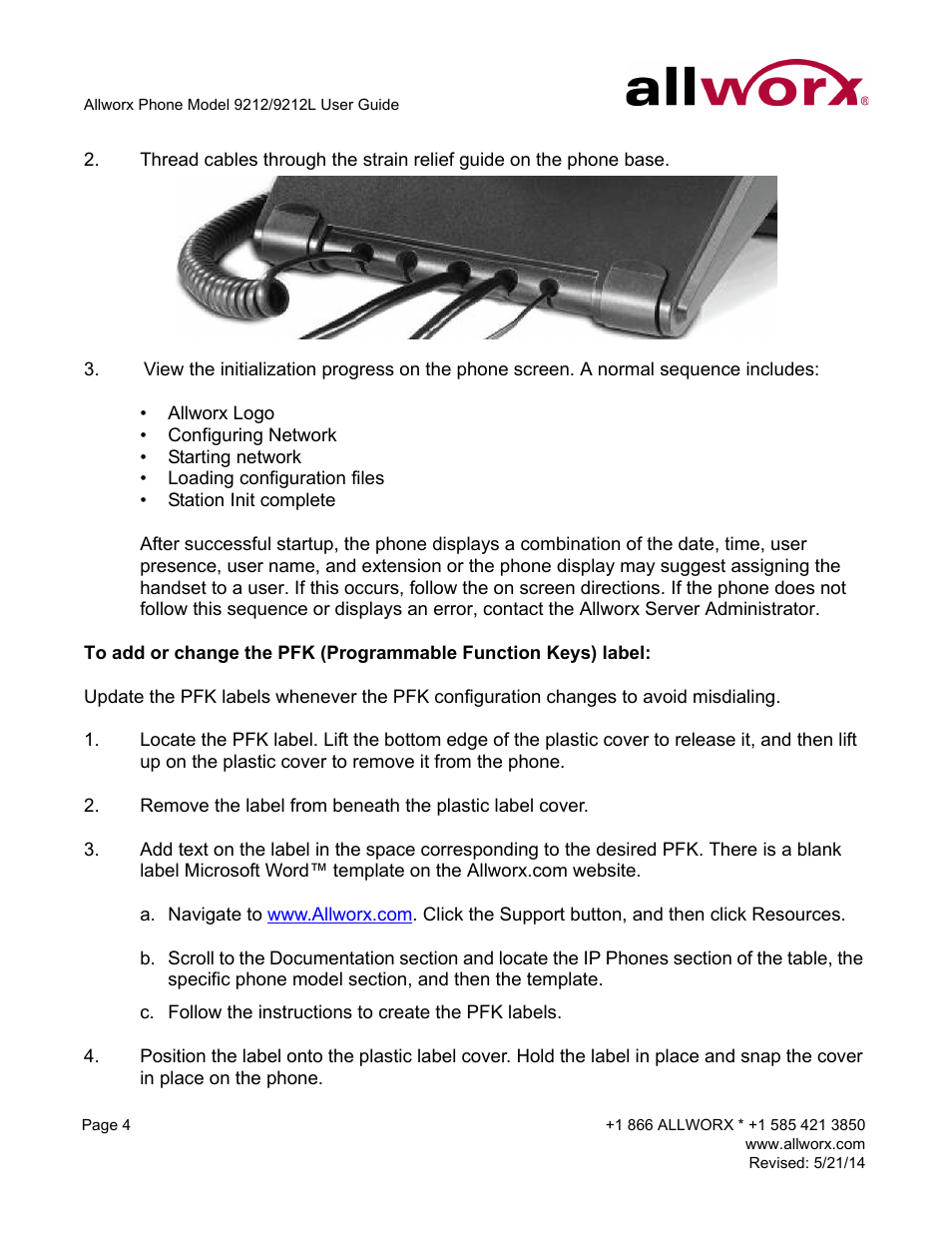 Allworx 9212 Phones User Manual | Page 12 / 50