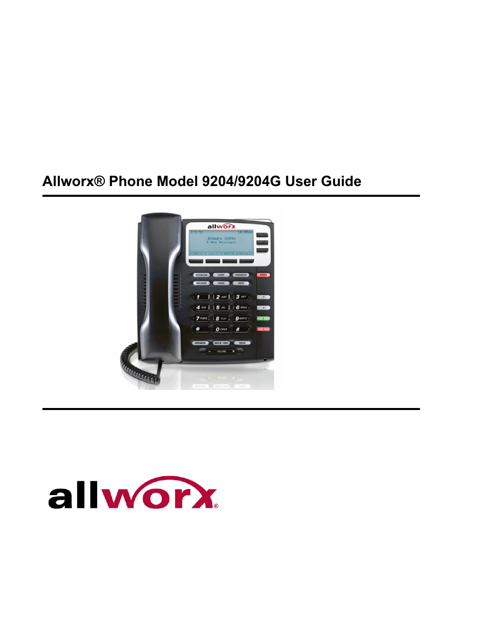 Allworx 9204G Phones User Manual | Page 3 / 50