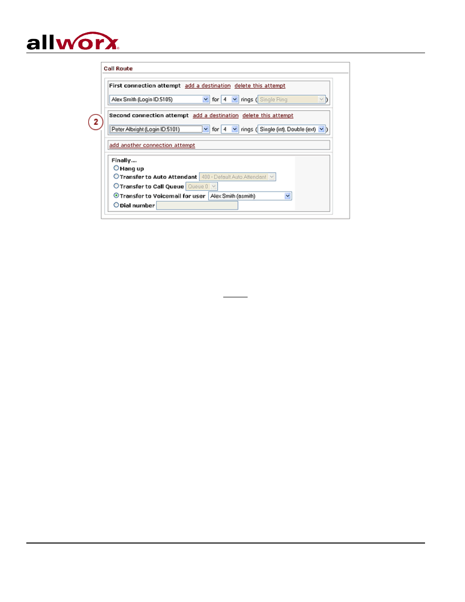 4 on-busy routing, On-busy routing, User’s guide – release 7.5 | Allworx System 7_5 User Manual | Page 24 / 29