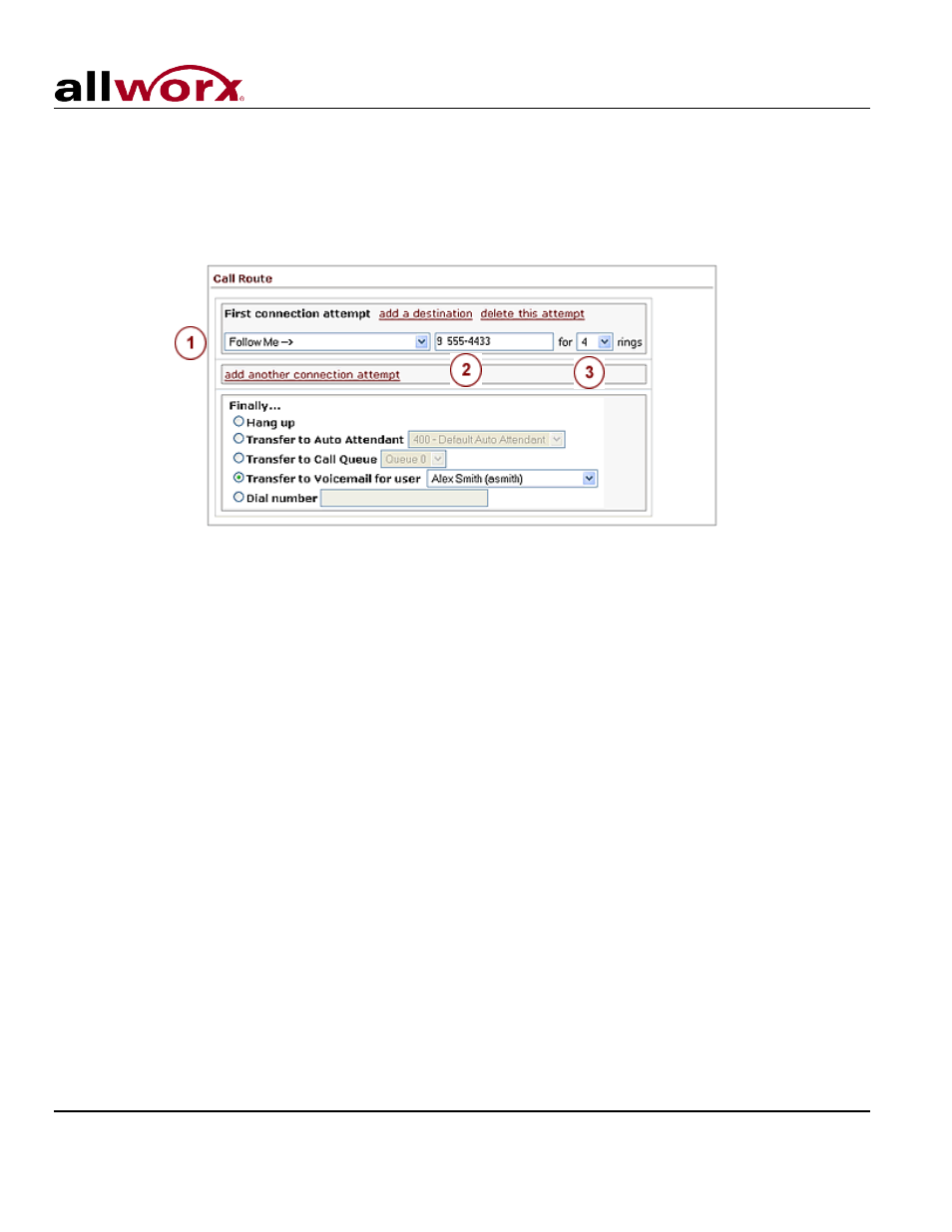 User’s guide – release 7.5 | Allworx System 7_5 User Manual | Page 26 / 29