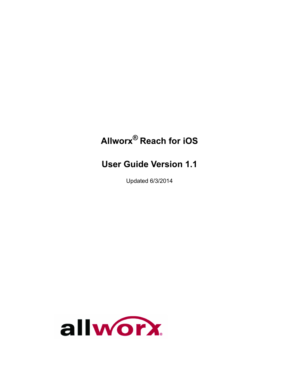 Allworx for iOS User Manual | 52 pages