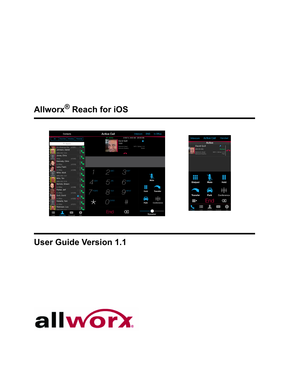 Allworx for iOS User Manual | Page 3 / 52