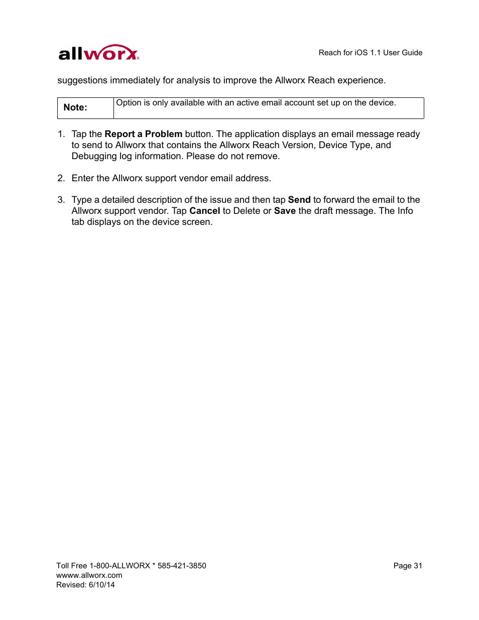 Allworx for iOS User Manual | Page 39 / 52