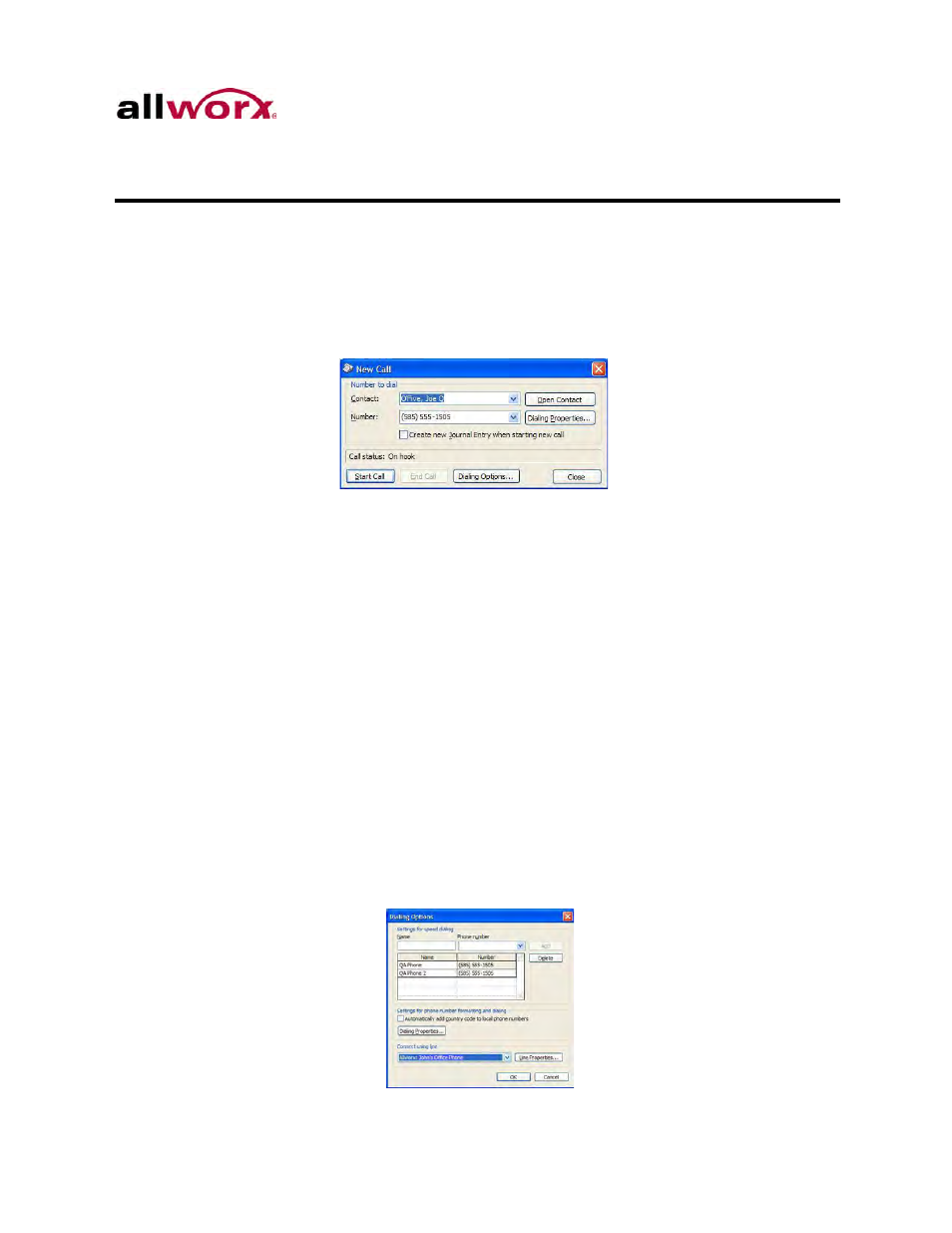 5 using outlook messaging application, Using outlook messaging application, 5using outlook messaging application | Allworx TSP User Manual | Page 17 / 24