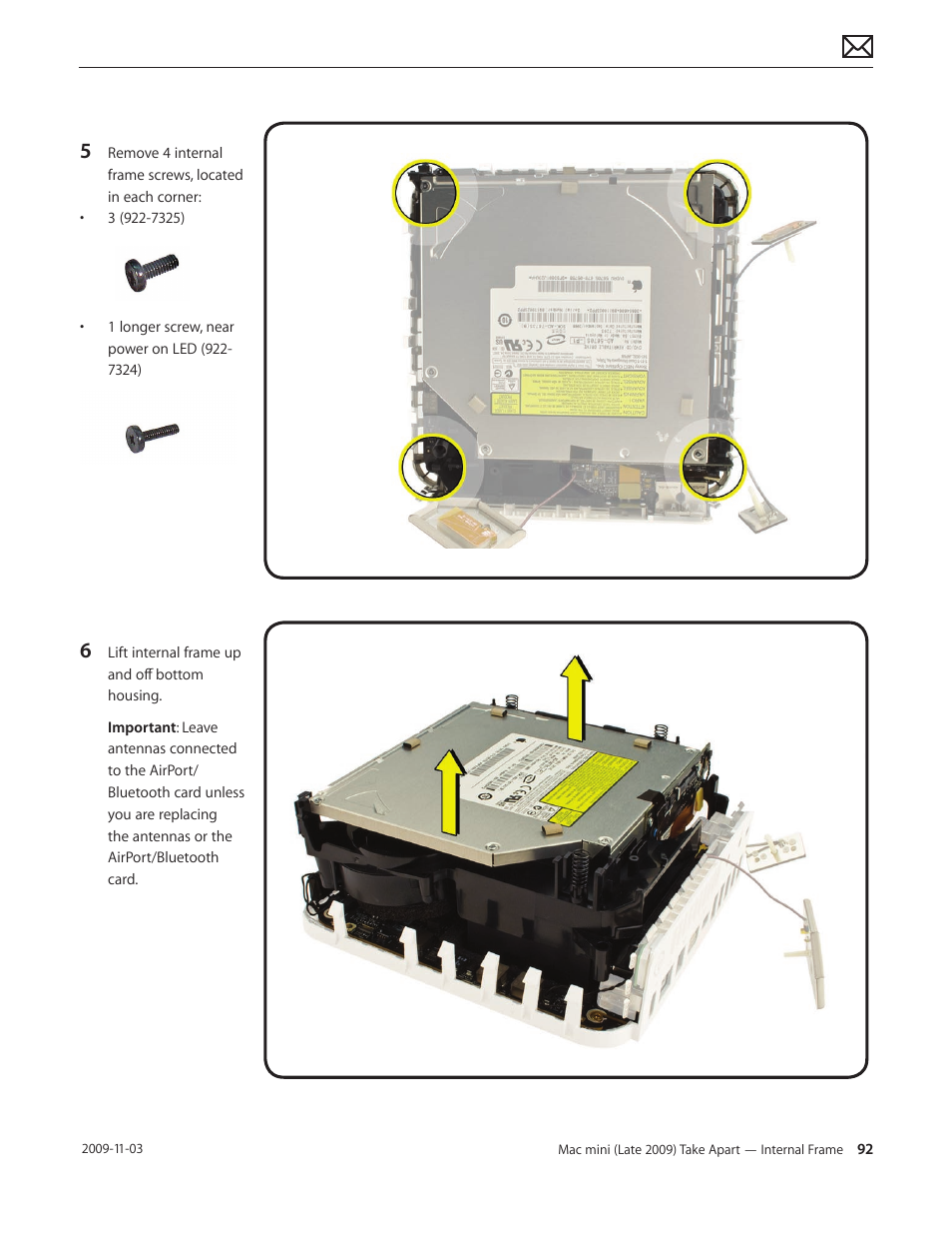 Apple Mac mini Late 2009 (Technician Guide) User Manual | Page 92 / 148