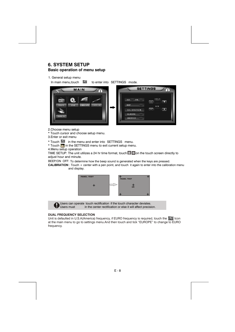 System setup | Boss Audio Systems BV9150 User Manual | Page 11 / 29