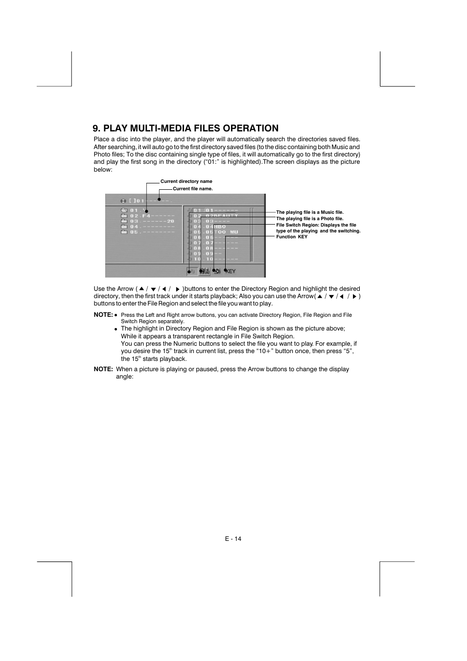 Play multi-media files operation | Boss Audio Systems BV9150 User Manual | Page 17 / 29