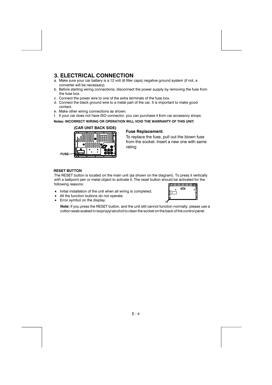 Electrical connection | Boss Audio Systems BV9150 User Manual | Page 7 / 29
