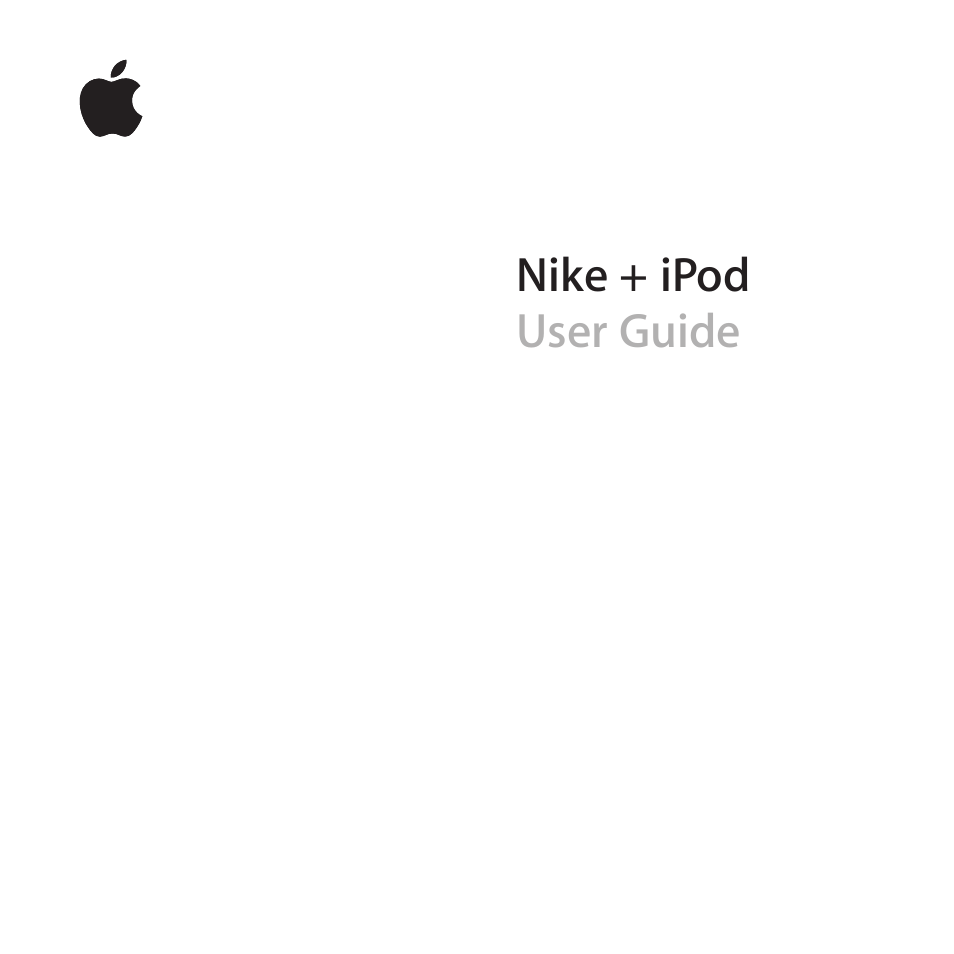 Apple Nike + iPod User Manual | 100 pages