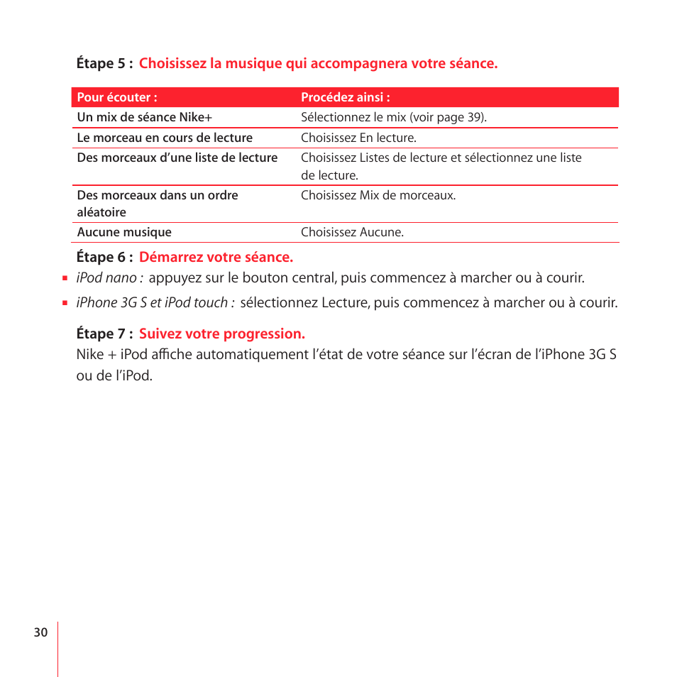 Apple Nike + iPod User Manual | Page 30 / 100