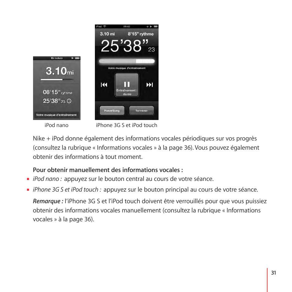Apple Nike + iPod User Manual | Page 31 / 100