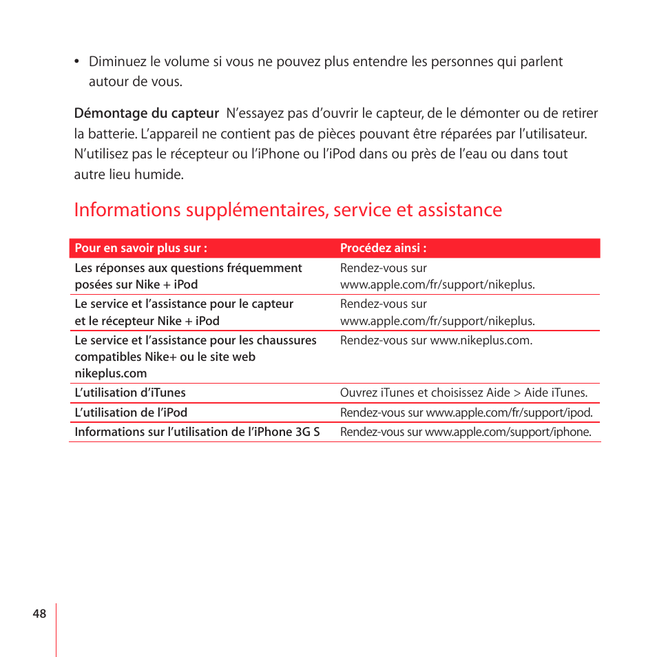 Apple Nike + iPod User Manual | Page 48 / 100