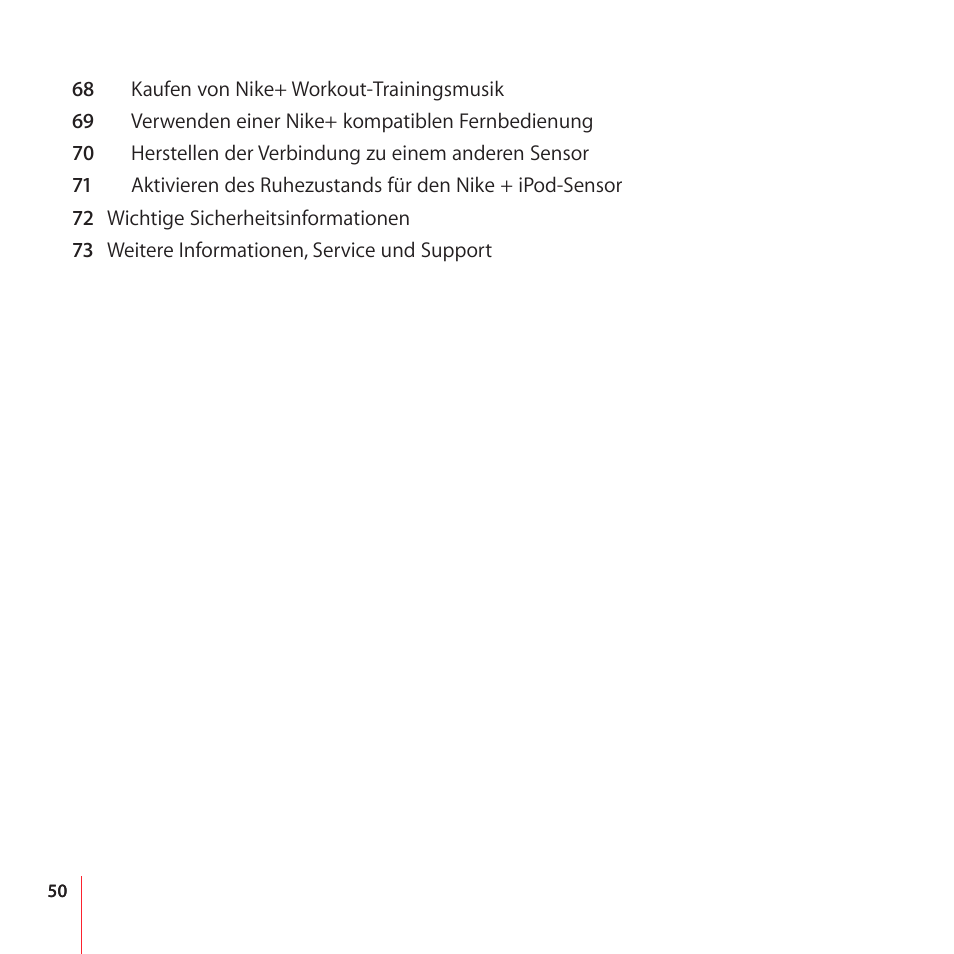 Apple Nike + iPod User Manual | Page 50 / 100