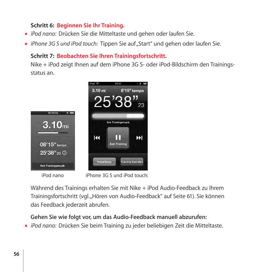 Apple Nike + iPod User Manual | Page 56 / 100