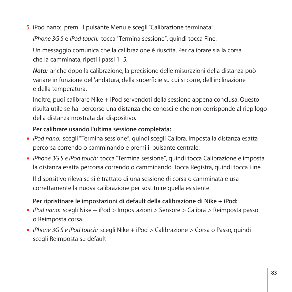 Apple Nike + iPod User Manual | Page 83 / 100