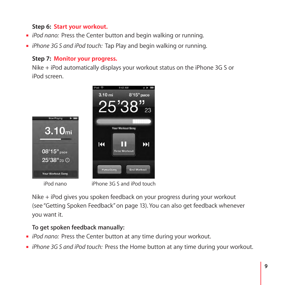 Apple Nike + iPod User Manual | Page 9 / 100