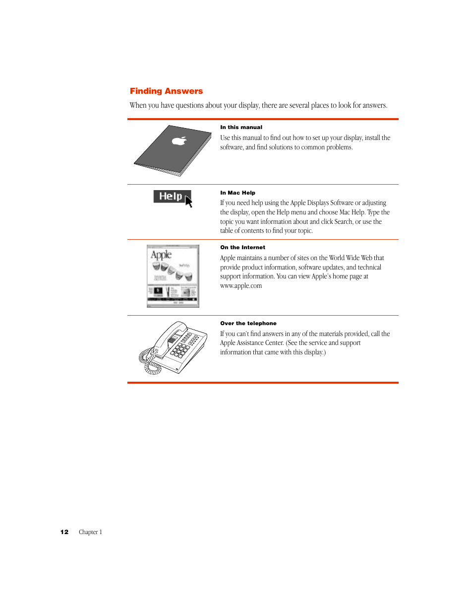 Finding answers | Apple Studio Display 15-inch flat panel monitor User Manual | Page 12 / 38