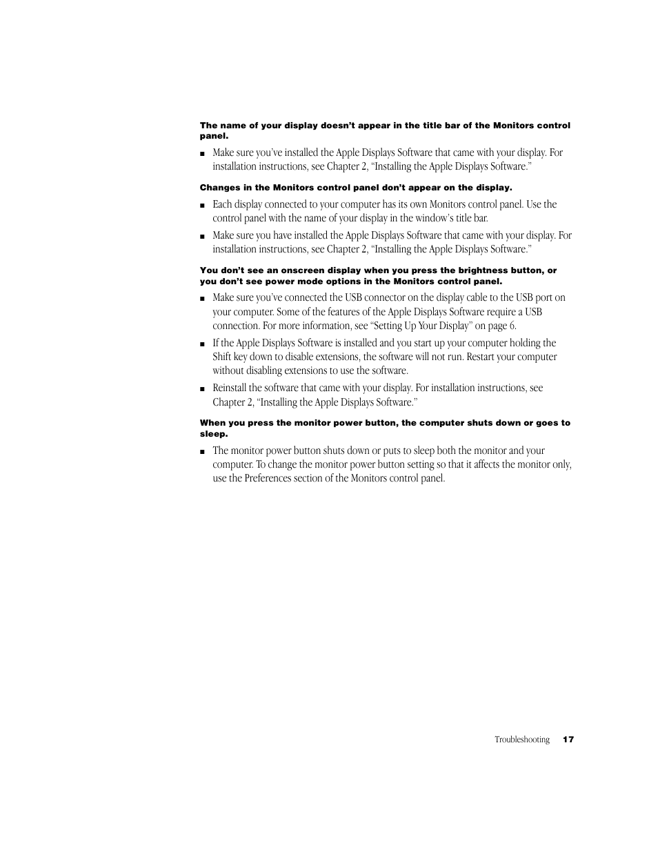 Apple Studio Display 15-inch flat panel monitor User Manual | Page 17 / 38