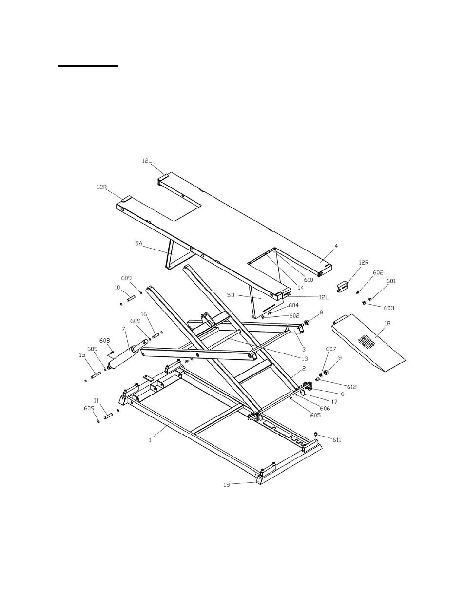 Appendix | AMMCO AC2000M Motorcycle Lift User Manual | Page 18 / 22