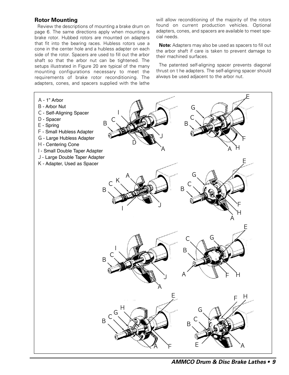 AMMCO 7700 Drum and Disc Brake lathe User Manual | Page 13 / 20