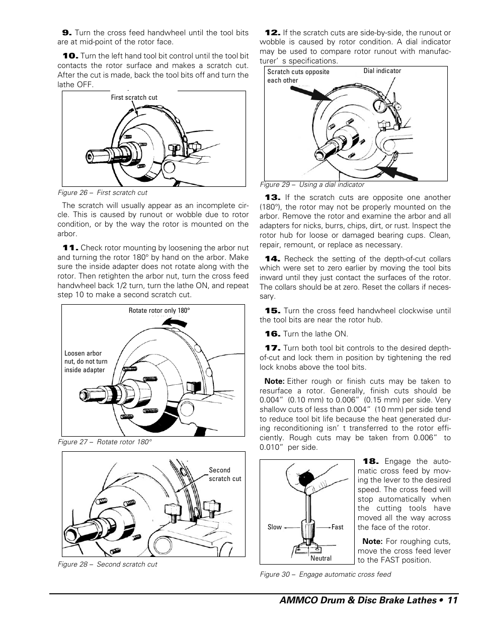 AMMCO 7700 Drum and Disc Brake lathe User Manual | Page 15 / 20