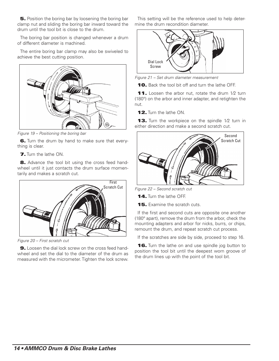 14 • ammco drum & disc brake lathes | AMMCO 4000E Drum and Disc Brake lathe User Manual | Page 16 / 20