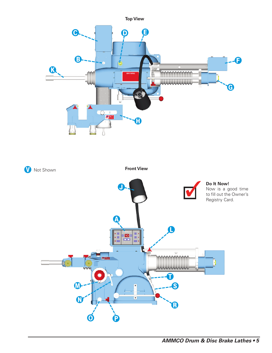 AMMCO 4000E Drum and Disc Brake lathe User Manual | Page 7 / 20